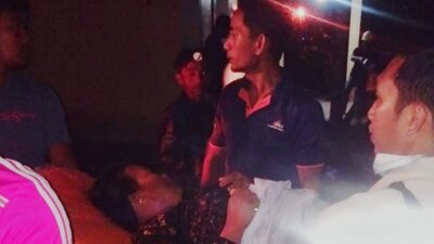 Kapal Ketinting Tenggelam di Desa Separi, Dua Orang Dalam Pencarian