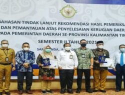 Kutai Kartanegara Capai Progres Tindak Lanjut Rekomendasi Hasil Pemeriksaan Tertinggi Se-Kaltim