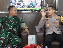 Mantapkan Sinergitas TNI-Polri, Kapolresta Samarinda Kunjungi Dandim 0901/SMD