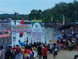 Lomba Perahu Ketinting Meriahkan Peresmian Objek Wisata Danau Tanjung Sarai