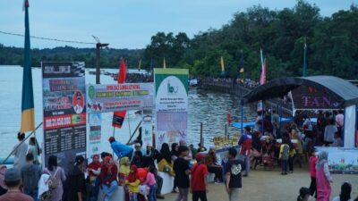 Lomba Perahu Ketinting Meriahkan Peresmian Objek Wisata Danau Tanjung Sarai