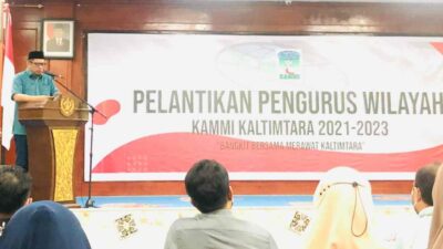 PW KAMMI Kaltimtara Periode 2021-2023 Dilantik, Basri Rase: Harus Ikut Serta dalam Pembangunan