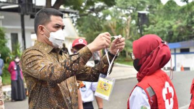 Kampanyekan Campak Rubella, Ratusan Relawan PMI Dilepas Wali Kota Samarinda