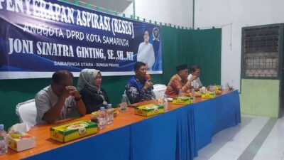 Tampung Aspirasi Masyarakat Sempaja Timur, Joni Sinatra Bakal Datangi Dinas Terkait