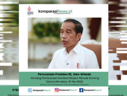 Pernyataan Lengkap Presiden Jokowi yang Cabut Larangan Ekspor Minyak Goreng