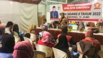 Reses di Dapil I Samarinda, Mujianto Jaring Aspirasi dan Masukan Masyarakat