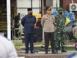 Kapolres Kukar Pimpin Apel Sinergitas Perayaan HUT Ke-76 Bhayangkara