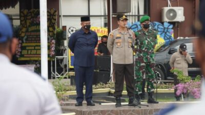 Kapolres Kukar Pimpin Apel Sinergitas Perayaan HUT Ke-76 Bhayangkara