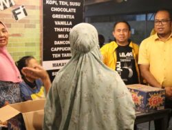 Sambangi Korban Kebakaran Teluk Lingga, Wabup Pastikan Bantuan di Posko Pengungsian