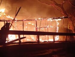 Diduga Gara-Gara Korsleting, Kantor KPU Tana Tidung Ludes Terbakar