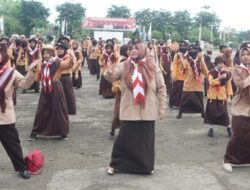 Wabup Paser Ikut Joget Bersama dalam Peringatan HUT Ke-61 Pramuka
