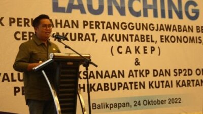 Wabup Kukar Luncurkan Proper Pertanggungjawaban Belanja Online 'Cakep'