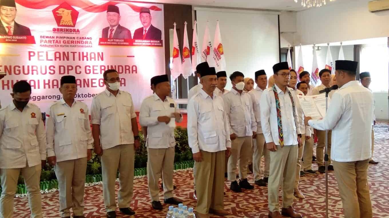 Ketua DPRD Abdul Rasid Ucapkan Selamat atas Pelantikan DPC Gerindra Kukar