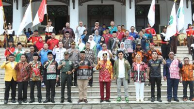 Bupati Kukar Resmi Lepas Kirab Pemuda Nusantara Menuju Titik Nol IKN