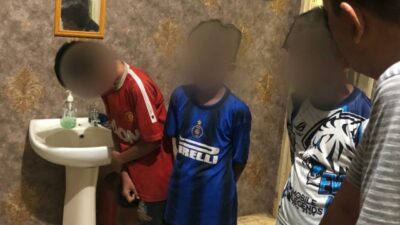 Aksi Tiga Bocah Tenggarong Nekat Bobol Outlet Terekam CCTV