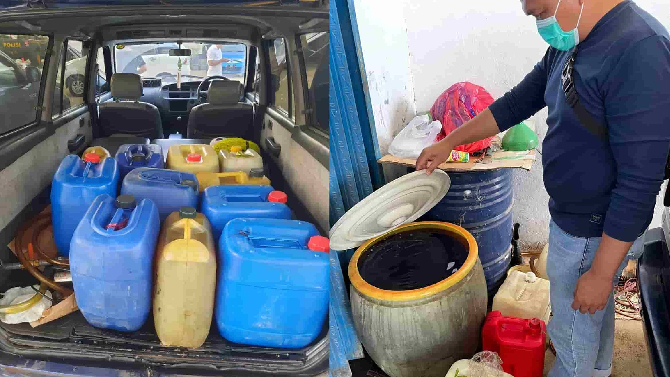 Polres Kukar Ungkap Sindikat Penimbunan Solar Subsidi di Kota Bangun