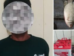 Nekat Tangkap Ikan Pakai Setrum, Pemuda Ini Diamankan Polsek Kenohan