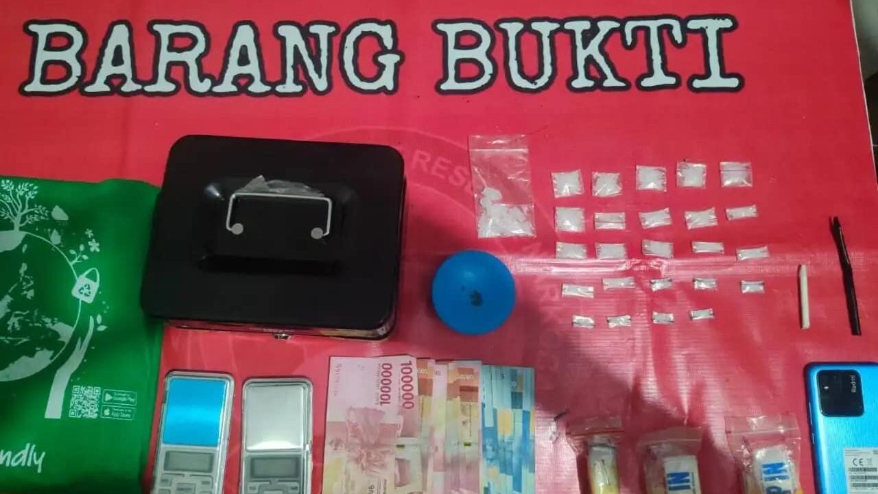 Belasan Gram Sabu-Sabu Diamankan Polres Paser di Krayan Bahagia