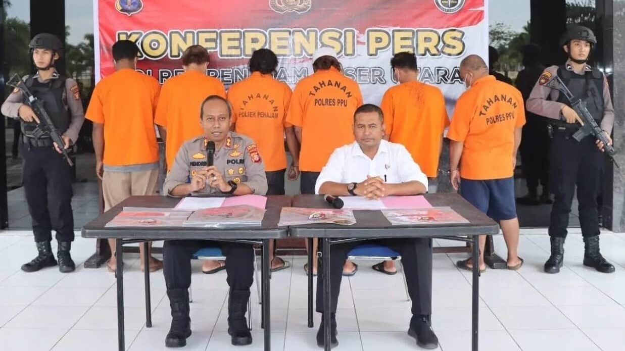 Enam Pelaku Pencurian Sapi di PPU Dibekuk, Rugikan Masyarakat hingga Ratusan Juta