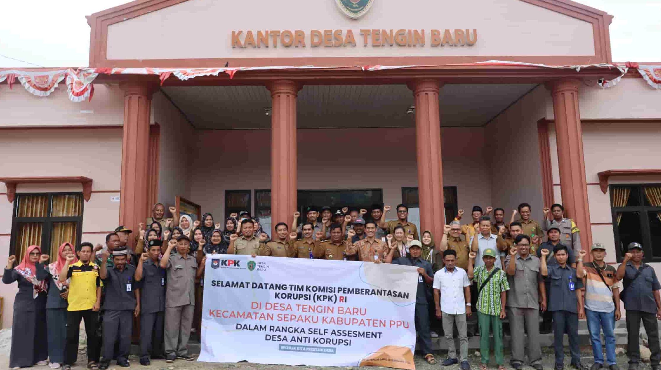 Masuk Nominasi Desa Antikorupsi, Tengin Baru di PPU Disambangi Tim KPK RI