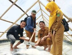 Dibantu DKP Kaltim, Kelompok Usaha Garam Kersik Sukses Panen Perdana