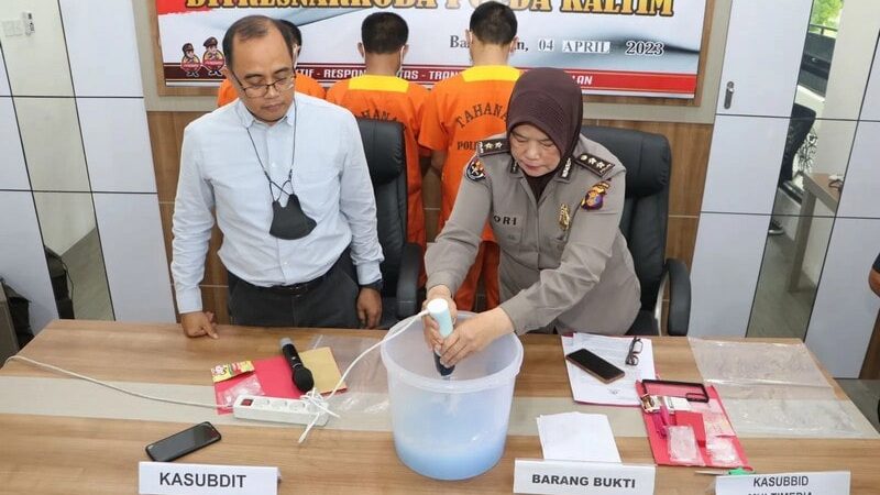 Hindari Hal Tak Diinginkan, Polda Kaltim Musnahkan Puluhan Gram Sabu-Sabu