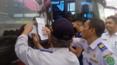 Jelang Mudik Idulfitri, Dishub Kaltim Gelar Ramp Check Angkutan Umum