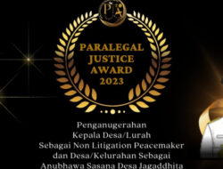 Dua Kades di Kukar Masuk 10 Besar Favorit Publik Paralegal Justice Award