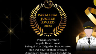 Dua Kades di Kukar Masuk 10 Besar Favorit Publik Paralegal Justice Award