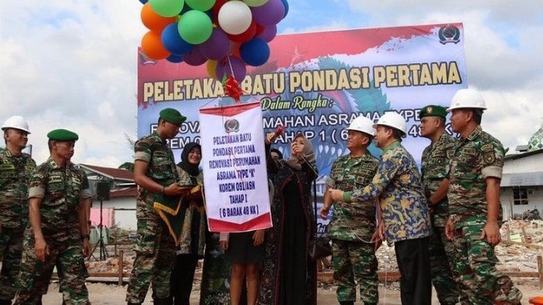 Kepedulian Pemprov Kaltim, Asrama Korem 091/ASN Mulai Direnovasi