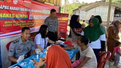 Peringati Hari Kemenkumham RI Ke-78, Lapas Narkotika Samarinda Gelar Bakti Sosial
