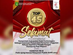 Komitmen Majukan Petani, Pemkab Kukar Diganjar Penghargaan Nasional dari KemenPAN-RB