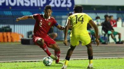 Indonesia Kalah 1-2 Lawan Malaysia di Laga Perdana Grup B Piala AFF U-23