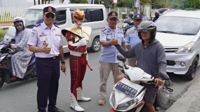 Dishub Samarinda Keliling Kota Bersama Power Ranger, Ada Apa?