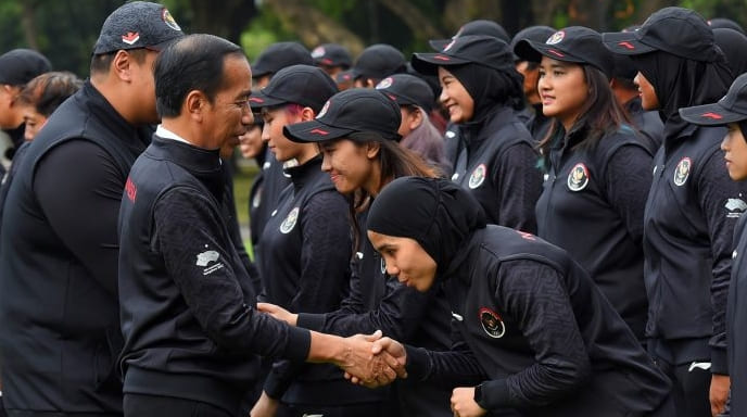 Lepas Kontingen ke Asian Games Hangzhou, Jokowi Harap Indonesia Masuk 10 Besar