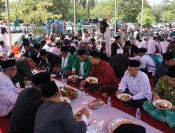 Bupati Edi Damansyah Beseprah dengan Ribuan Santri di Momen HSN 2023