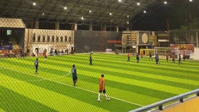 Dispora Kukar Bakal Tambah Fasilitas di Lapangan Mini Soccer Aji Imbut