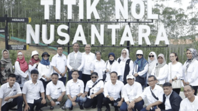 Pertegas Komitmen Pembangunan Berkualitas, DPUPR-Pera Kaltim Kunjungi Titik Nol IKN