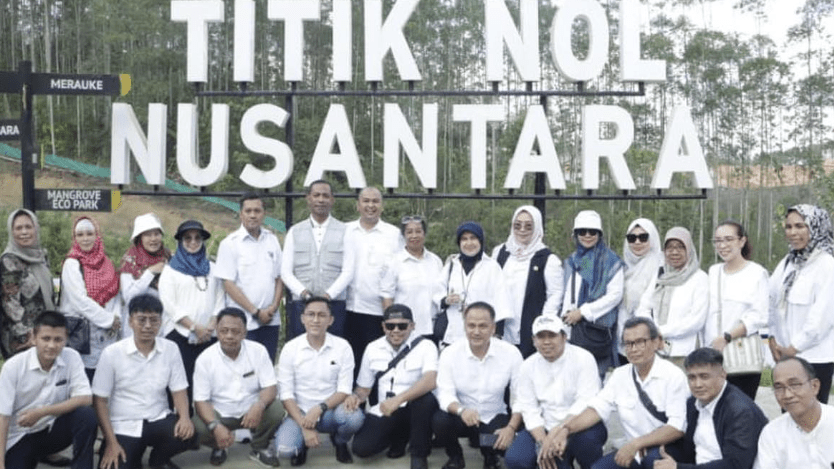 Pertegas Komitmen Pembangunan Berkualitas, DPUPR-Pera Kaltim Kunjungi Titik Nol IKN