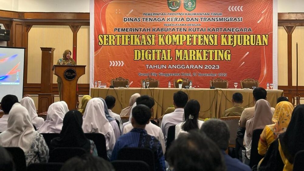 Tingkatkan Kompetensi, Disnakertrans Kaltim Gelar Sertifikasi Kejuruan Digital Marketing