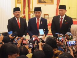 Jokowi Lantik Hadi Tjahjanto Jadi Menko Polhukam dan AHY sebagai Menteri ATR