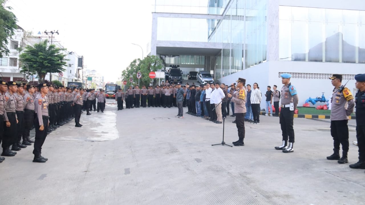 Polresta Samarinda Amankan Jalannya Rapat Pleno Rekapitulasi Pemilu 2024