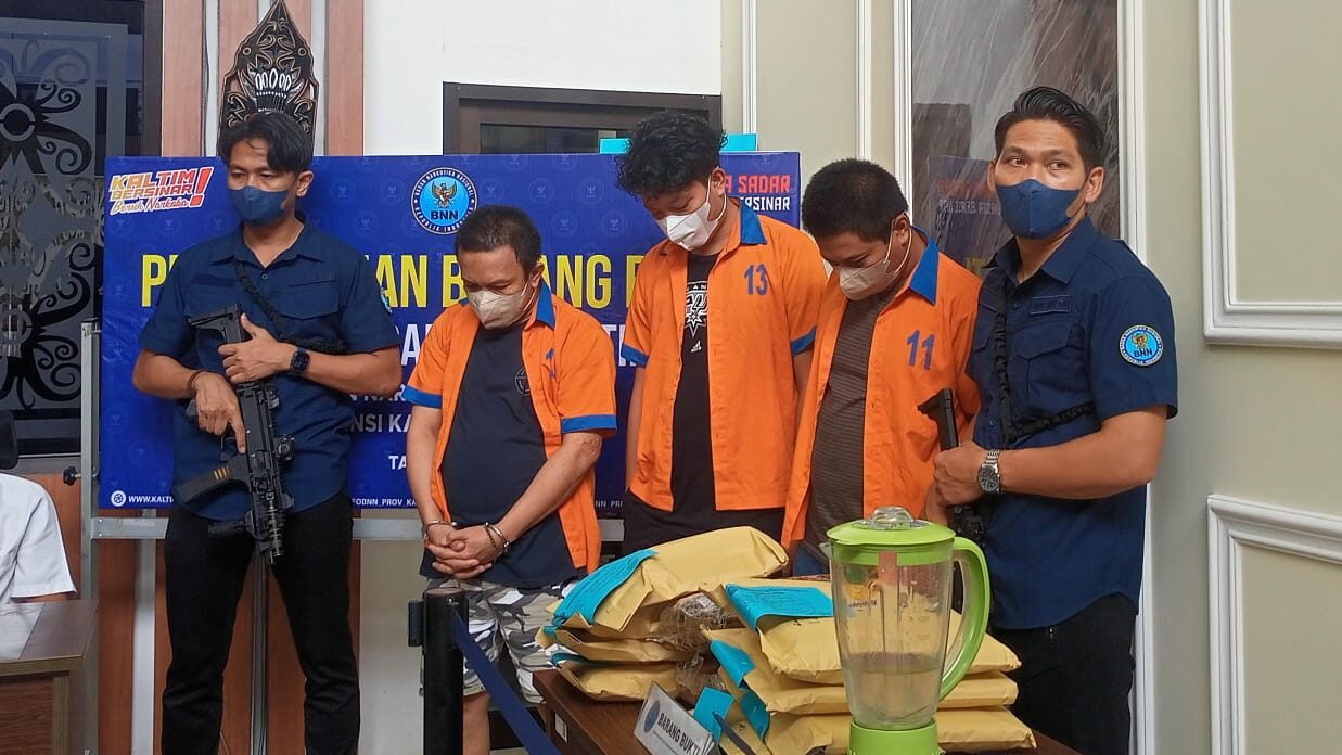 BNNP Kaltim Musnahkan Puluhan Paket Sabu-Sabu Temuan Awal Tahun