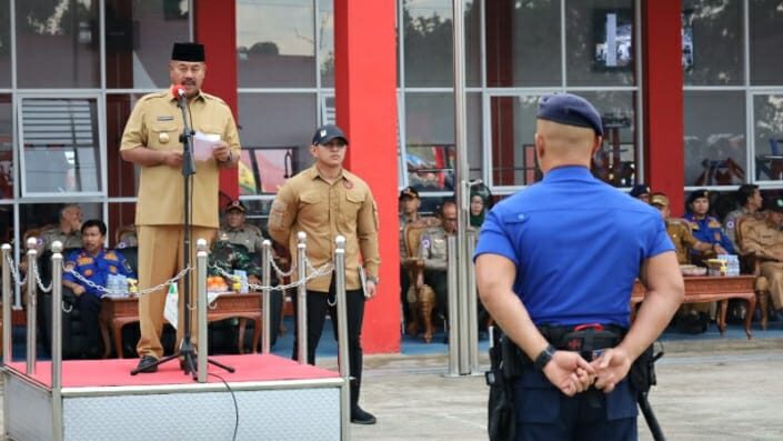 Bupati Kukar Sampaikan Amanat Pidato Mendagri di HUT Ke-105 Damkarmatan