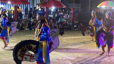 Syukuran Pemilu Damai, Kelurahan Maluhu Gelar Pertunjukan Kesenian Kuda Lumping