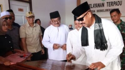 Kantor Desa Sebelimbingan Diresmikan, Bupati Kukar Minta Tingkatkan Kualitas Pelayanan Publik