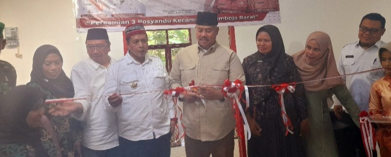 Bupati Kukar Resmikan Tiga Posyandu di Kecamatan Samboja Barat