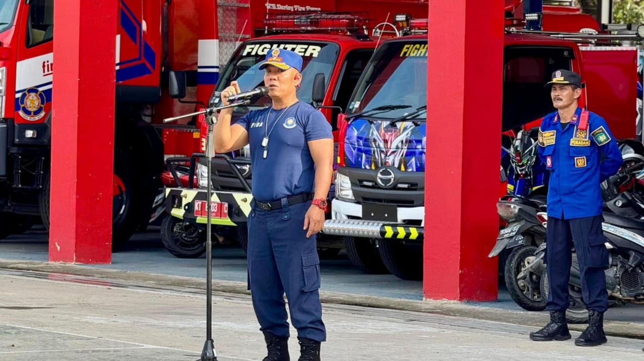 Manfaatkan Drone, Disdamkarmatan Kukar Permudah Patroli Pengawasan Kebakaran