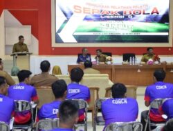Dispora Kukar Fasilitasi 50 Pelatih Sekolah Sepak Bola Mengikuti Pelatihan Lisensi D