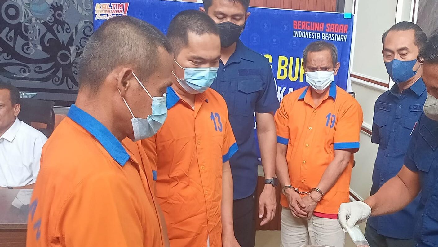 Kedapatan Beli Belasan Gram Sabu-Sabu, Tiga Pria Diringkus BNNP Kaltim 